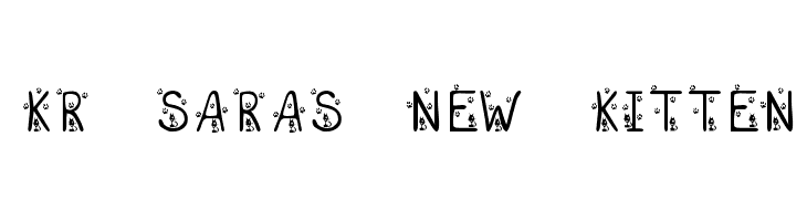 KR Sara's New Kitten  font caratteri gratis