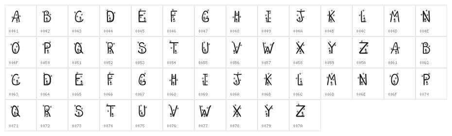 KR Sara's New Kitten Character Map