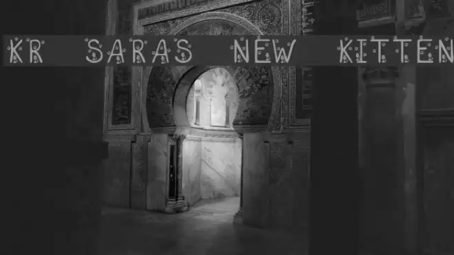 KR Sara's New Kitten Font examples