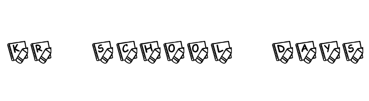 KR School Days Font