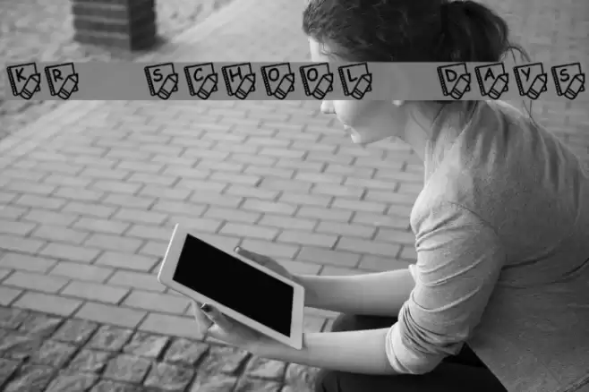 KR School Days Font examples