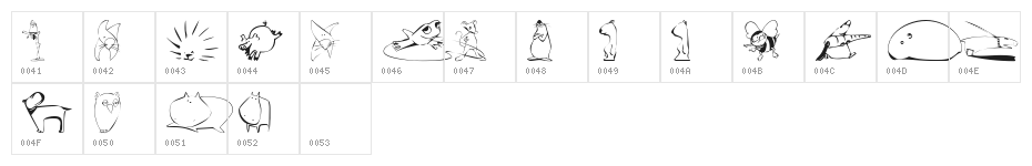 KR Scrappin Animals Character Map