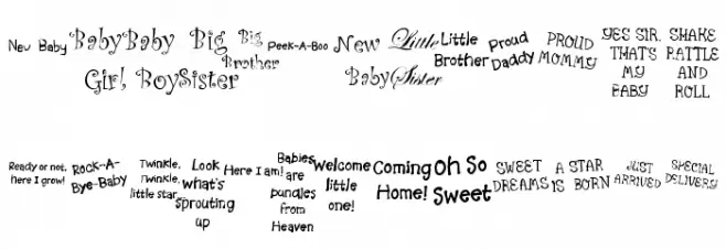 KR Scrappin Babies Font OTHER CHARS