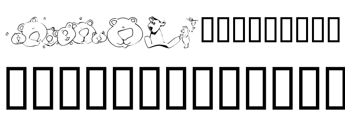 KR Scrappin Bears Font OTHER CHARS