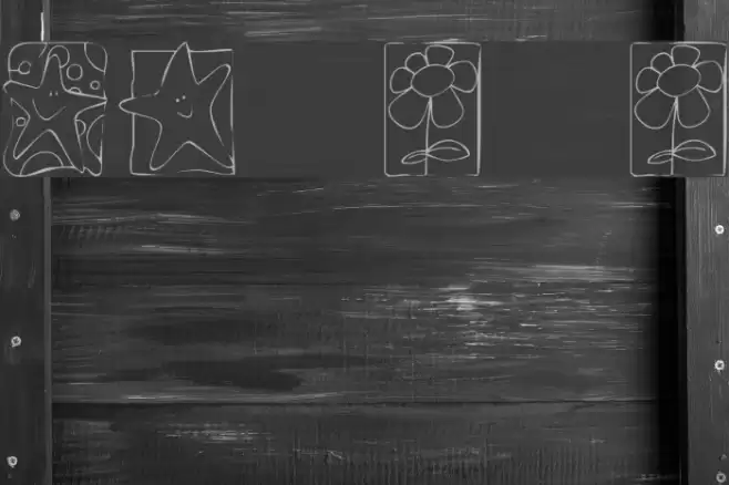 KR Scrappin Squares Font examples