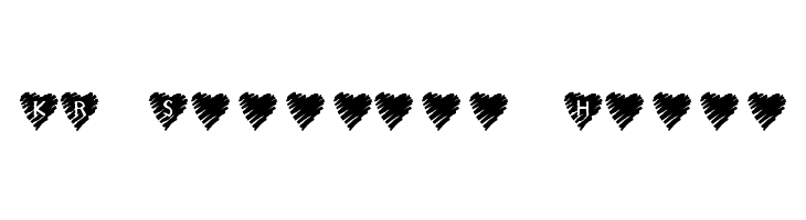 KR Scribble Heart Font