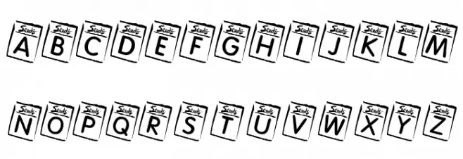 KR Seeds Font UPPERCASE