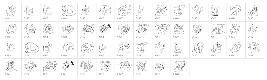 KR Seems Fishy To Me Character Map