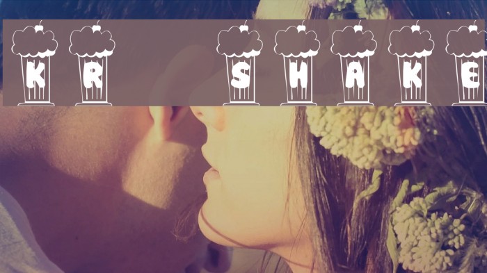 KR Shake Font examples