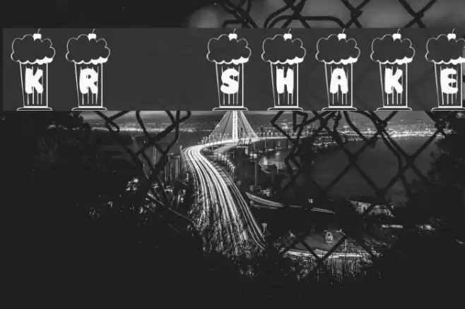 KR Shake Font examples