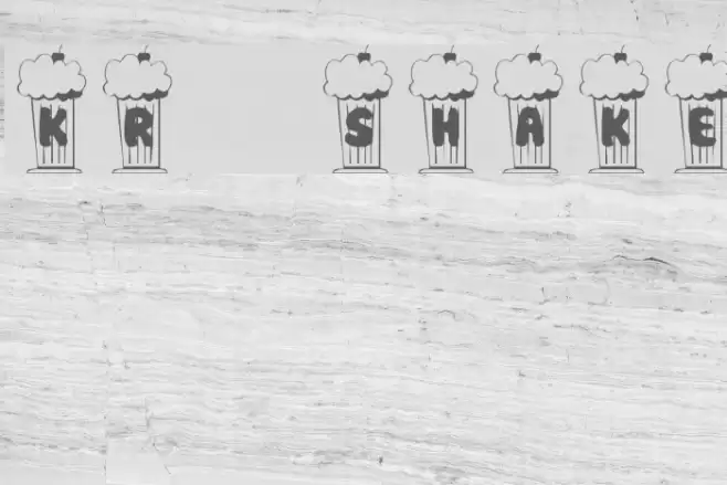 KR Shake Font examples