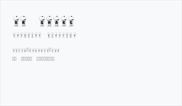 KR Shake Business Card