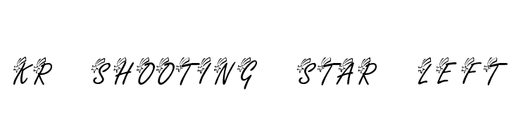 KR Shooting Star [Left]  font caratteri gratis