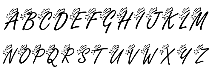 KR Shooting Star [Left] Font Litere mari
