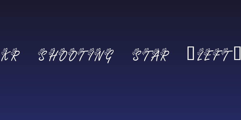 KR Shooting Star [Left] Social Header