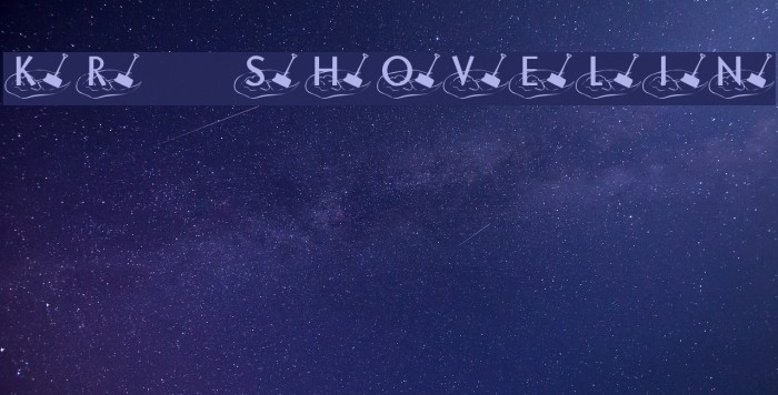 KR Shovelin फ़ॉन्ट examples