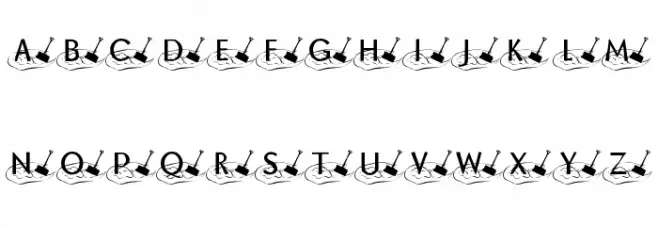 KR Shovelin Font LOWERCASE