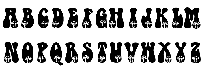 KR Shroom Font LOWERCASE