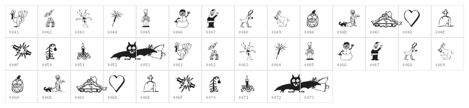 KR Silly Art Holiday Character Map