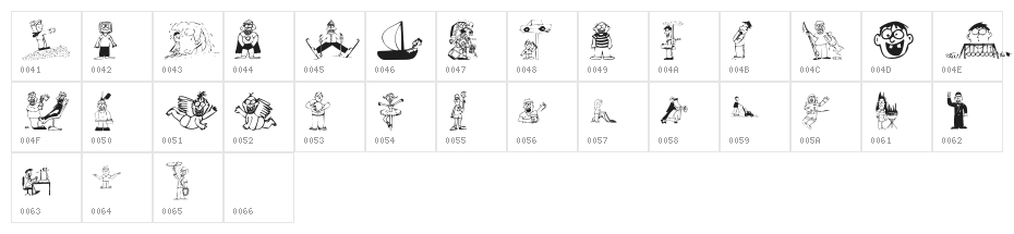 KR Silly Art People Character Map