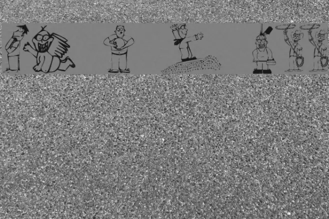 KR Silly Art People Fonte examples