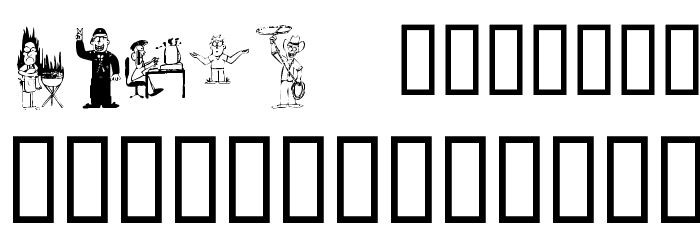 KR Silly Art People Font LOWERCASE