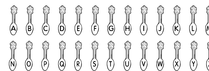 KR Silver Spoons Font LOWERCASE