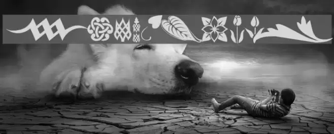 KR Simple Fleur 3 Font examples