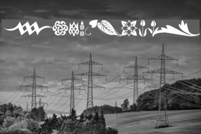 KR Simple Fleur 3 Font examples