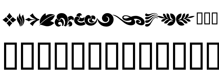 KR Simple Fleur Font OTHER CHARS