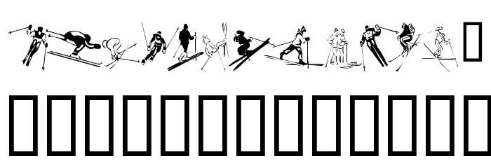 KR Ski Font OTHER CHARS