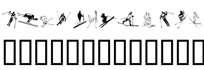 KR Ski Font LOWERCASE