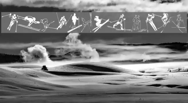 KR Ski Font examples