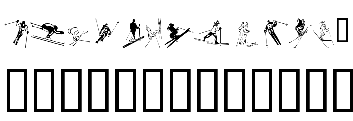 KR Ski Font LOWERCASE