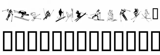 KR Ski 字体 小写