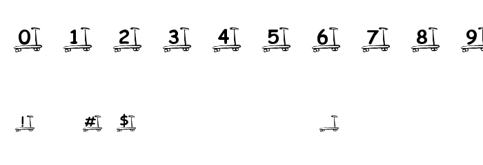 KR Skooter Font OTHER CHARS