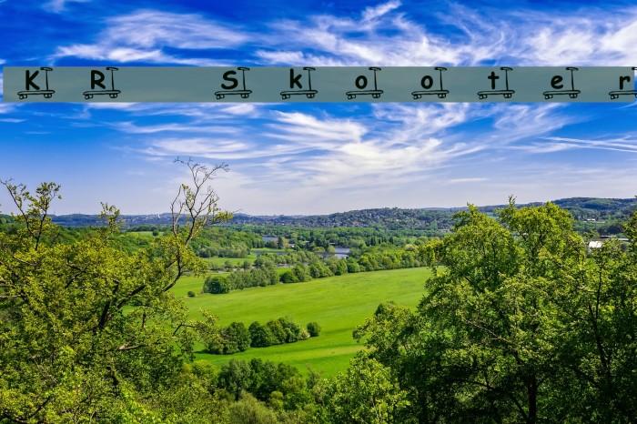 KR Skooter Font examples