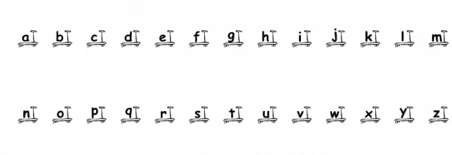 KR Skooter خط أحرف صغيرة