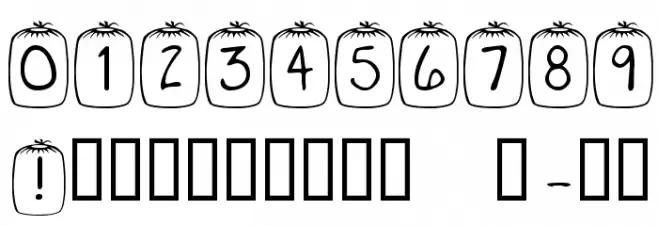 KR Sleep Over Font OTHER CHARS