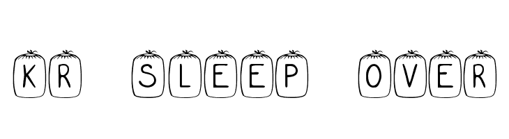 KR Sleep Over Caratteri