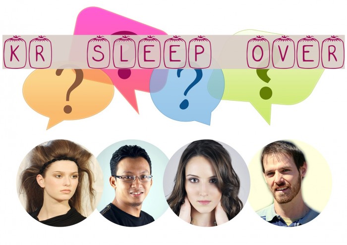 KR Sleep Over Font examples