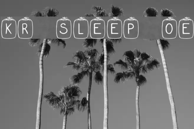 KR Sleep Over Font examples