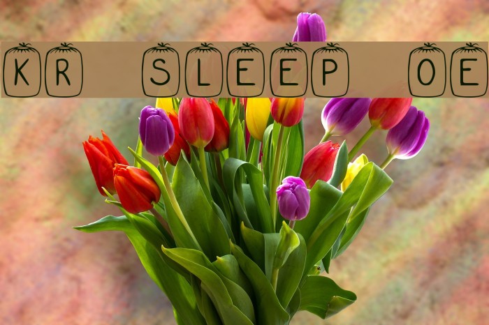 KR Sleep Over Font examples