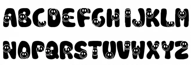 KR Smile 字体 小写