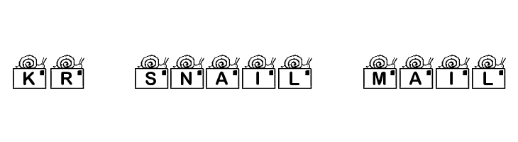 KR Snail Mail Font
