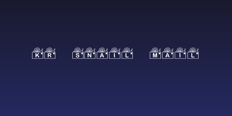 KR Snail Mail Social Header