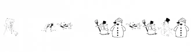 KR Snow People  تنزيل الخطوط