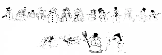 KR Snow People Fuentes MINÚSCULAS