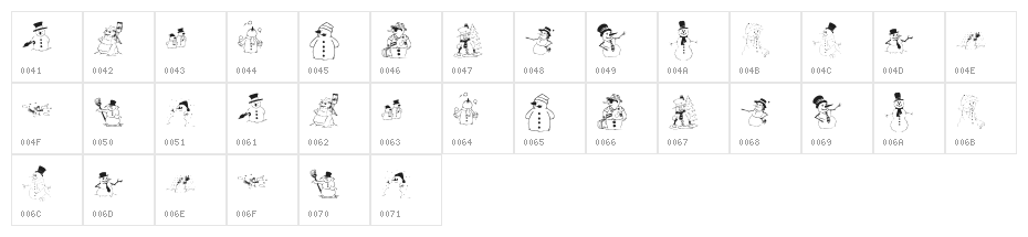 KR Snow People Character Map