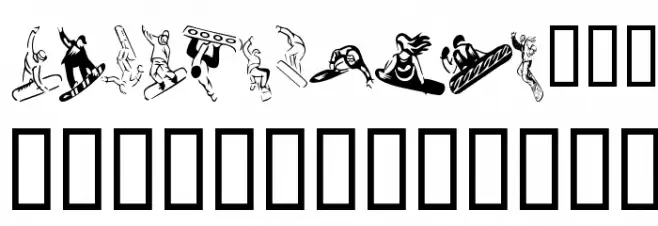 KR Snowboard Font OTHER CHARS